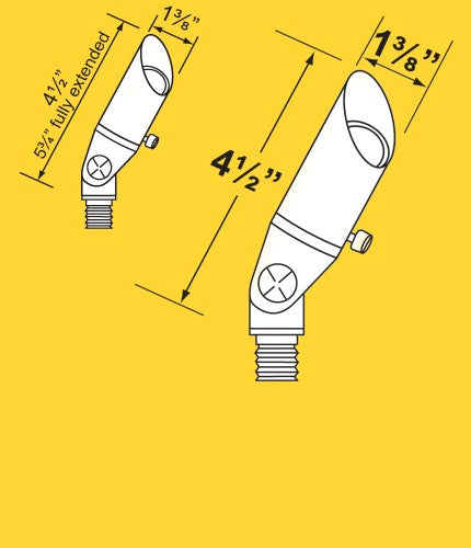 Corona Lighting CL-530B Directional Light, Brass Mini Bullet - Ready Wholesale Electric Supply and Lighting