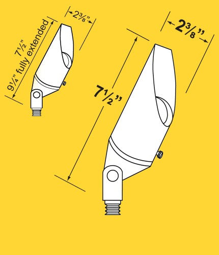 Corona Lighting CL-532B Directional Light, Brass Bullet - Ready Wholesale Electric Supply and Lighting