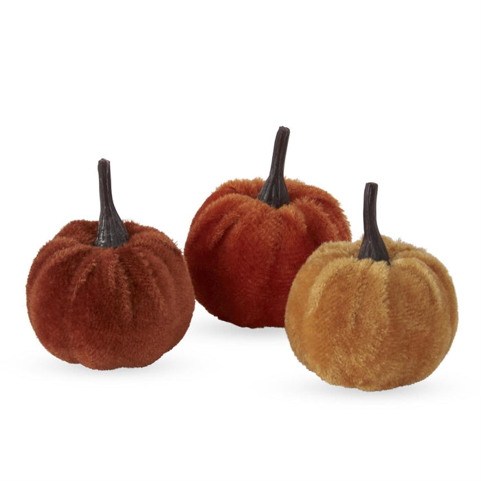 Craft Bag of 24 Mini Brown Orange & Yellow Pumpkins