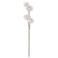 Cream Purple Flocked Clematis Spray