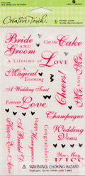 Creative Touch Wedding Clear Stickers