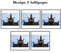 Customize your own square style edible image lollipop