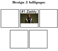 Customize your own square style edible image lollipop