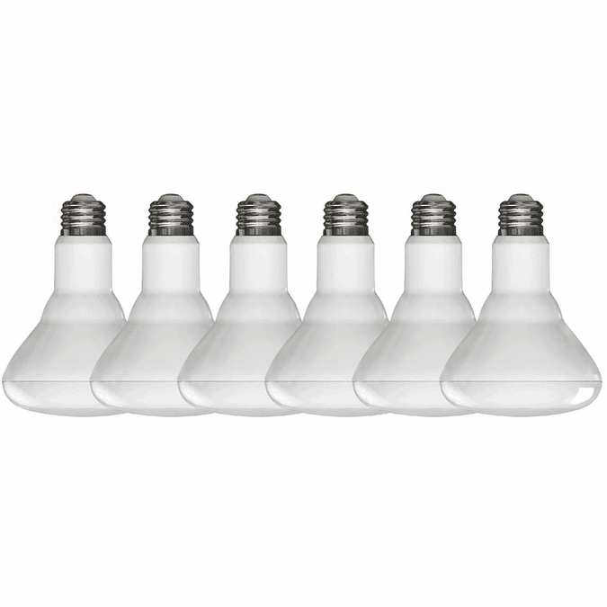Cyber Tech Lighting LB75R30-D/WW/6PK 8.7W LED BR30 Dimmable Reflector 3000K 6-Pack