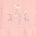 Daisy Linen Blend Embroidered Baby Romper (Natural Linen Blend)