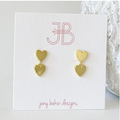 Dangle Heart Studs
