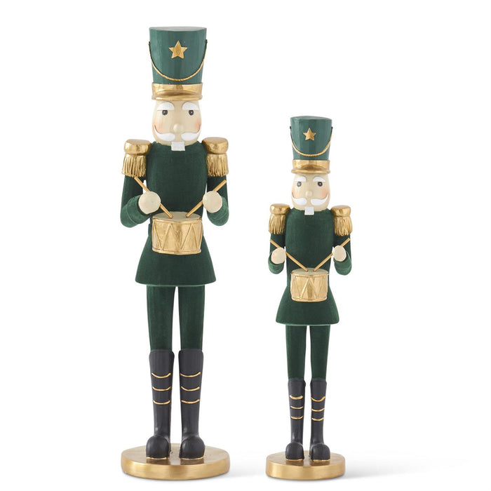 Dark Green Velvet & Gold Soldiers with Drum