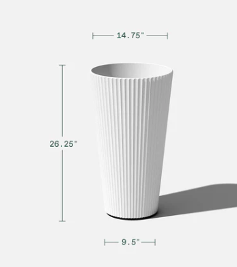 Demi Tall Planter- 26"