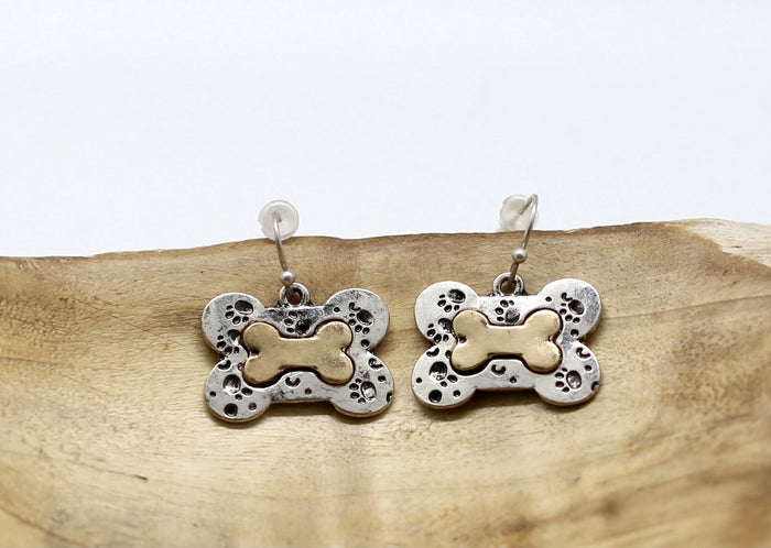 Dog Bone Earrings