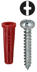 Dottie RD2  #6 Red Conical Anchor Kit w/ Pan Head Combo Drive Screws - Ready Wholesale Electric Supply and Lighting