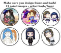 DOUBLE SIDED 2D ball style edible image lollipop