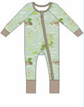 Ducks and Gators Zipper Onesie