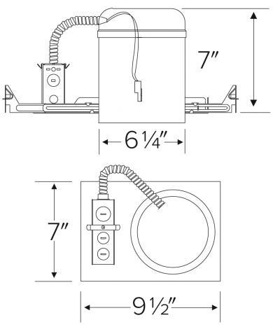 Elco - 6" New Construction Dedicated IC Airtight Housing - Ready Wholesale Electric Supply and Lighting