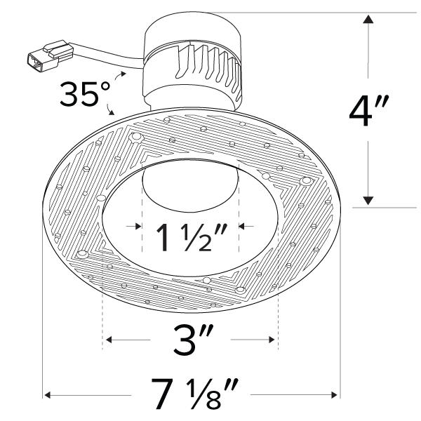 Elco - Pex 3 Trimless Smooth Reflector Trim - Ready Wholesale Electric Supply and Lighting