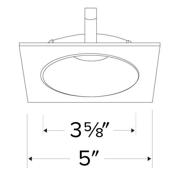 Elco - Pex 4 Square Shallow Reflector - Ready Wholesale Electric Supply and Lighting