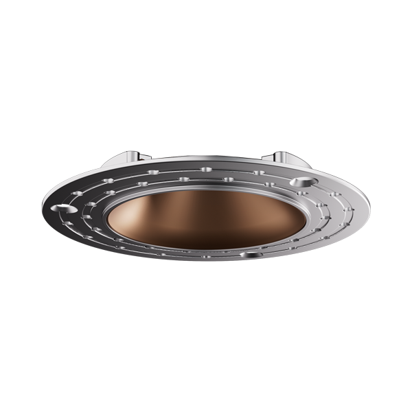 ELCO E1AK61WFSDW 1″ Round Architectural Oak™ Trimless Downlight 50° Sunset - All White - Ready Wholesale Electric Supply and Lighting