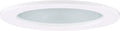 ELCO EL1412SH 4" Adjustable Shower Trim with Clear Reflector and Frosted Lens Trim - White Lexan - Ready Wholesale Electric Supply and Lighting