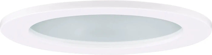 ELCO EL1412SH 4" Adjustable Shower Trim with Clear Reflector and Frosted Lens Trim - White Lexan - Ready Wholesale Electric Supply and Lighting