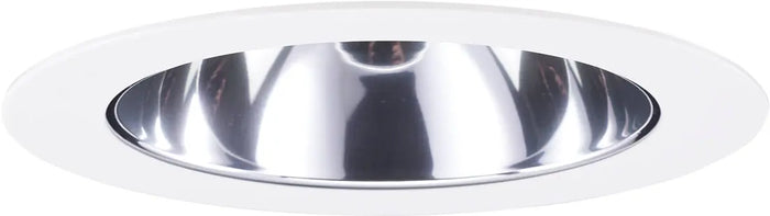 ELCO EL1422C 4" Adjustable Wall Wash Reflector Trim - Clear with White Trim - Ready Wholesale Electric Supply and Lighting