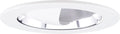 ELCO EL1445C 4" Adjustable Wall Wash Reflector Trim - Chrome with White Trim - Ready Wholesale Electric Supply and Lighting