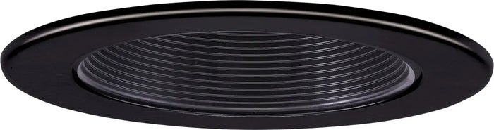 ELCO EL1493BB 4" Adjustable Step Baffle Trim - All Black - Ready Wholesale Electric Supply and Lighting