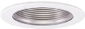 ELCO EL1493NW 4" Adjustable Step Baffle Trim - Nickel with White Trim - Ready Wholesale Electric Supply and Lighting
