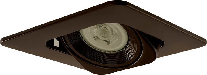 ELCO EL2440BZ 4" Square Adjustable Gimbal with Baffle Trim - All Bronze - Ready Wholesale Electric Supply and Lighting