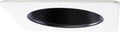 ELCO EL2494B 4" Phenolic Deep Baffle Square Trim - Black with White Trim - Ready Wholesale Electric Supply and Lighting