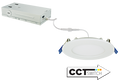 Elco ERT81DXCT5W 8" 120/277/347V Ultra Slim LED Round Panel Light with 5-CCT Switch - White - Ready Wholesale Electric Supply and Lighting