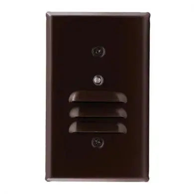 ELCO Lighting Mini Photocell LED Step Light with Angled Louver Horizontal - Ready Wholesale Electric Supply and Lighting