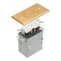 Enerlites 975547-C - 1-Gang Floor Box Assembly w/20A Deccora Receptacle Tamper & Weather Resistant - Ready Wholesale Electric Supply and Lighting