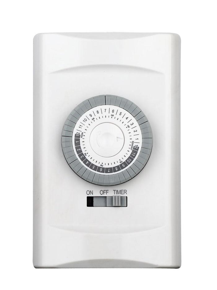 Enerlites HMT01N-W - 24 Hour Mechanical In-Wall Timer, White - Ready Wholesale Electric Supply and Lighting