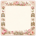 English Garden Tea Party Mahjong Mat main image