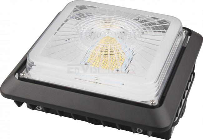EnVision LED-SCP-3P60-TRI-BZ - Square Slim Canopy Light 3-Power + 3 CCT Selectable - Bronze - Ready Wholesale Electric Supply and Lighting