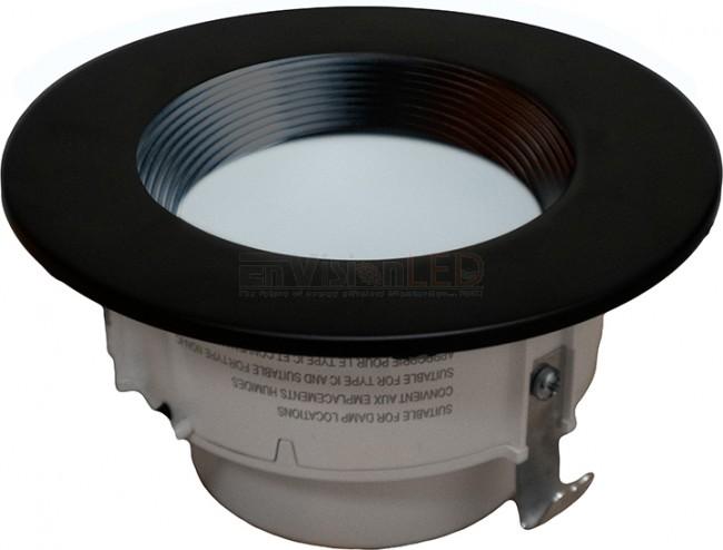 EnVisionLED ADL-4-TRIM-BLK-BFL - 4" ADL Black Snap-On Trim Baffle - Ready Wholesale Electric Supply and Lighting