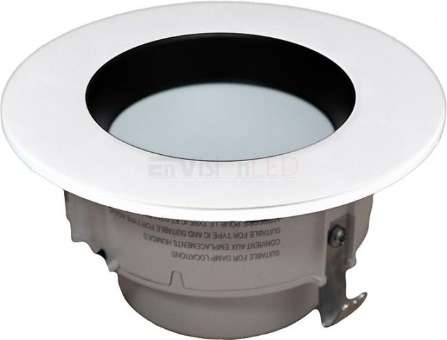 EnVisionLED ADL-4-TRIM-BL/WH-SM - 4" ADL Black/White Snap-On Trim Smooth - Ready Wholesale Electric Supply and Lighting