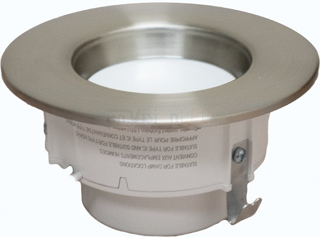 EnVisionLED ADL-4-TRIM-BN-SM - 4" ADL Brushed Nickel Snap-On Trim Smooth - Ready Wholesale Electric Supply and Lighting
