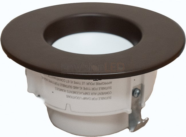 EnVisionLED ADL-4-TRIM-BZ-SM - 4" ADL Bronze Snap-On Trim Smooth - Ready Wholesale Electric Supply and Lighting