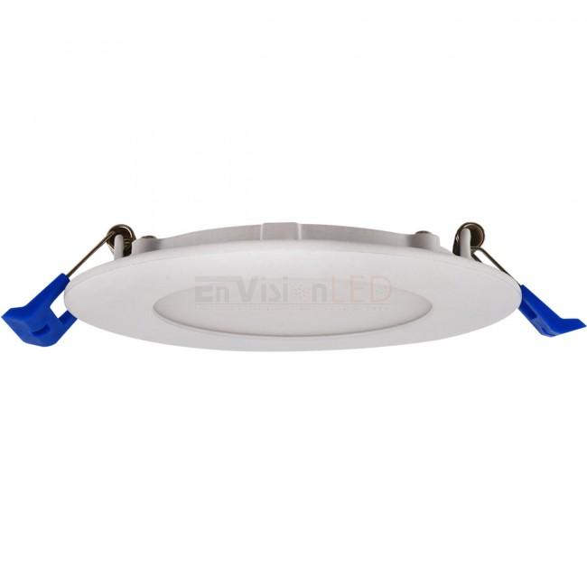 EnVisionLED LED-SL-PNL-4R-11W-TRI-0/10V - 4" J-Box Round Panel Downlight 0-10V CCT Selectable - Ready Wholesale Electric Supply and Lighting