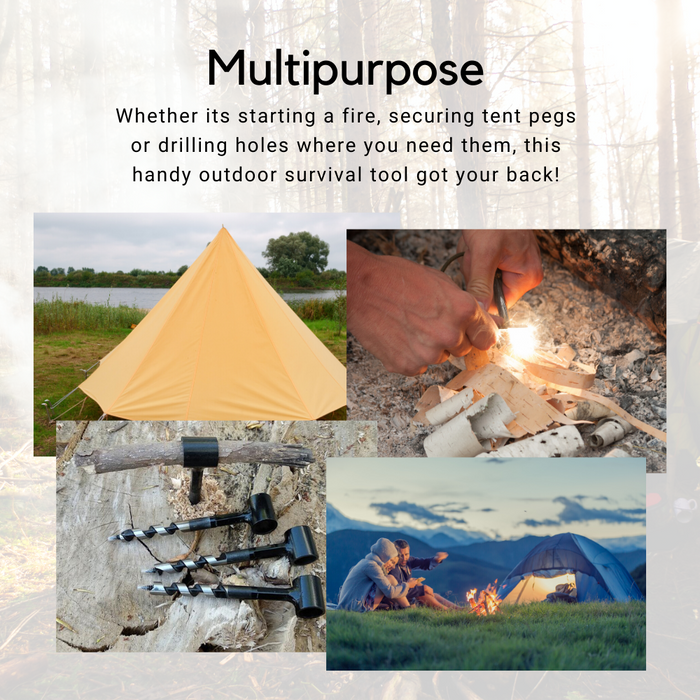 EZFire™ Multipurpose Manual Survival Drill Bit