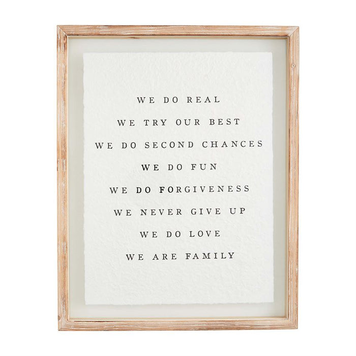 Family Glass Plaque