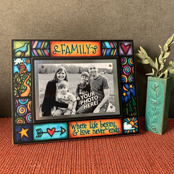 Family, Where Life Begins Picture Frame