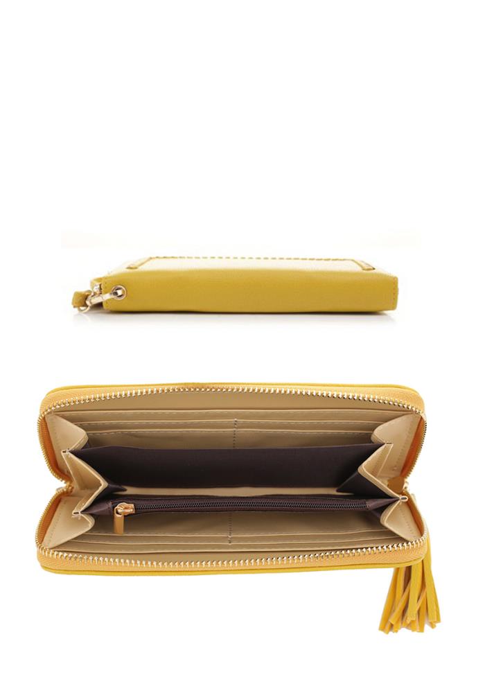 Fashion Smooth Design Tassel Wallet