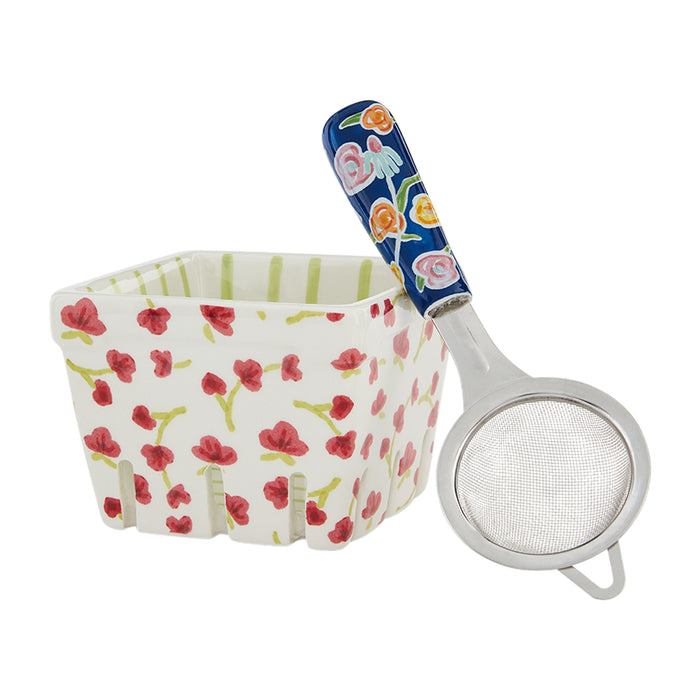Floral Berry Basket Set