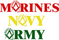 Freemason mug with army navy or marines - Altered Goods