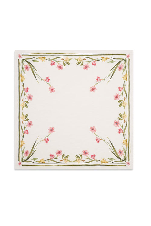 'Gladioli' Linen Napkin, 50x50cm