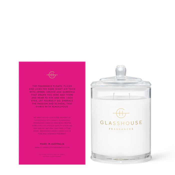 Glasshouse 13.4 oz. Candle -Rendezvous