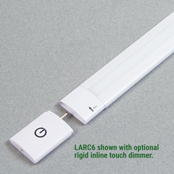 GM Lighting LARC6-24-WW-W 24" 24VDC 3000K Dimmable LED Undercabinet Lightbar - Ready Wholesale Electric Supply and Lighting