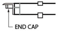 GM Lighting LED-CHL-45-1200-EC - Solid end caps (2) for LED-CHL-45-1200 - Ready Wholesale Electric Supply and Lighting