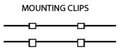 GM Lighting LED-CHL-45-MC Mounting clips (2) for LED-CHL-45 - Ready Wholesale Electric Supply and Lighting
